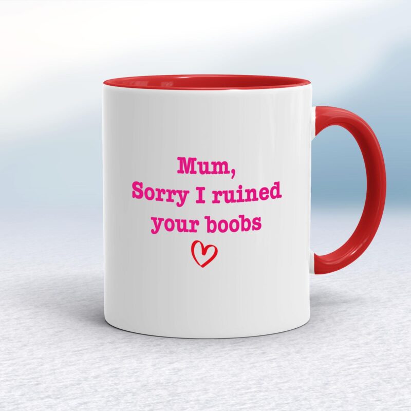 Ruined Your Boobs - Rude Mugs - Slightly Disturbed - Image 6 of 18