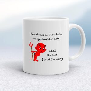 Devil On My Shoulder - Rude Mugs - Slightly Disturbed - Image 1 of 14
