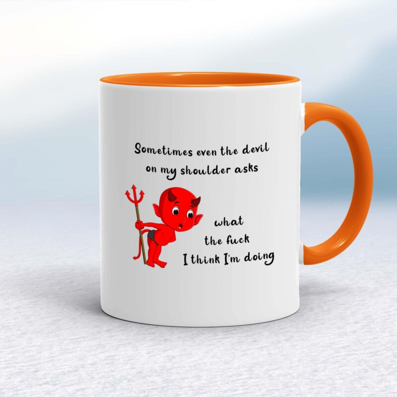 Devil On My Shoulder - Rude Mugs - Slightly Disturbed - Image 7 of 14
