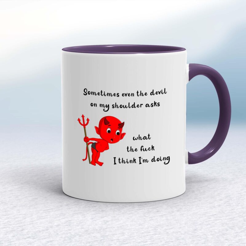 Devil On My Shoulder - Rude Mugs - Slightly Disturbed - Image 8 of 14