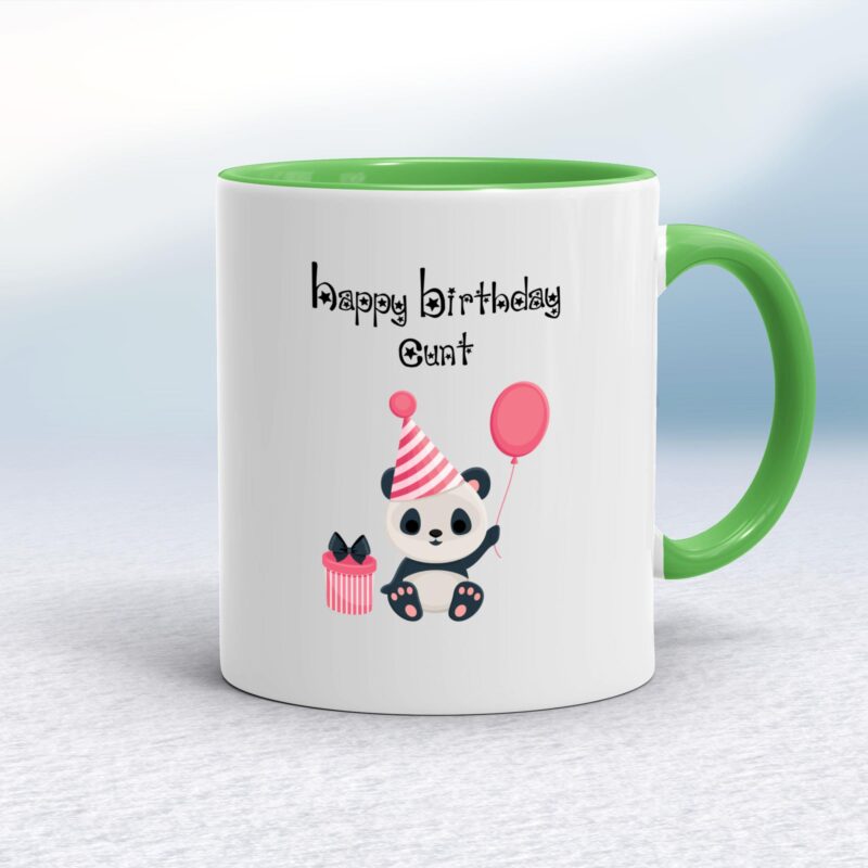 Happy Birthday Cunt - Panda - Rude Mugs - Slightly Disturbed - Image 9 of 20