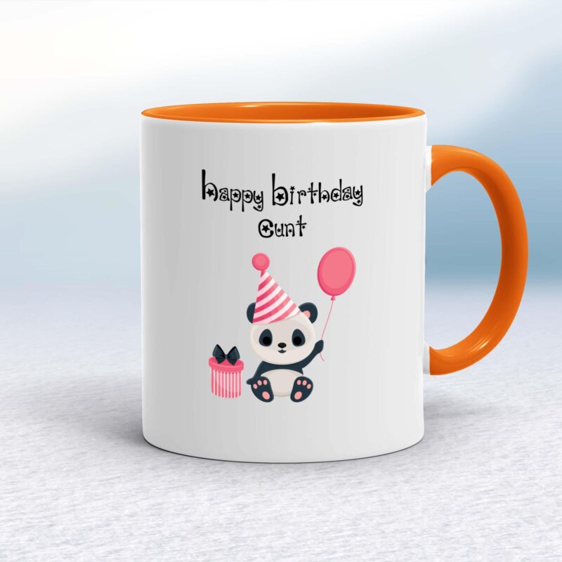 Happy Birthday Cunt - Panda - Rude Mugs - Slightly Disturbed - Image 7 of 20