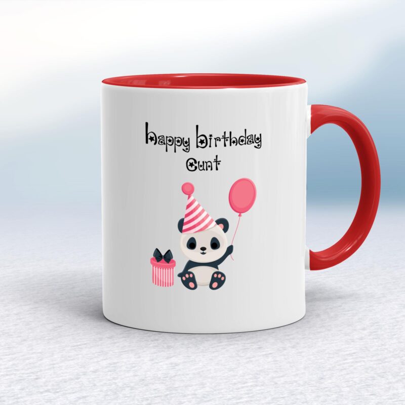 Happy Birthday Cunt - Panda - Rude Mugs - Slightly Disturbed - Image 6 of 20