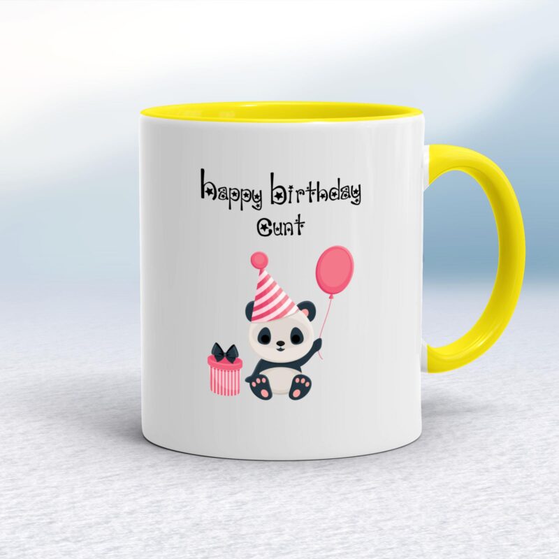 Happy Birthday Cunt - Panda - Rude Mugs - Slightly Disturbed - Image 10 of 20