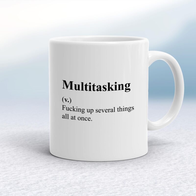 Multitasking - Rude Mugs - Slightly Disturbed - Image 1 of 20 Multitasking - Rude Mugs - Slightly Disturbed - Image 1 of 20