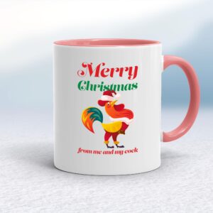 Merry Christmas From Me And My Cock - Rude Mugs - Slightly Disturbed - Image 1 of 14