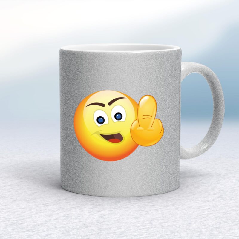 Up Yours Emoji - Rude Mugs - Slightly Disturbed - Image 12 of 12