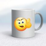 Up Yours Emoji - Rude Mugs - Slightly Disturbed - Image 11 of 12