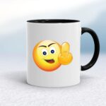 Up Yours Emoji - Rude Mugs - Slightly Disturbed - Image 2 of 12