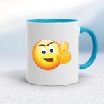 Up Yours Emoji - Rude Mugs - Slightly Disturbed - Image 3 of 12