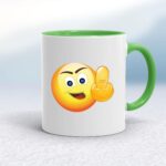Up Yours Emoji - Rude Mugs - Slightly Disturbed - Image 9 of 12