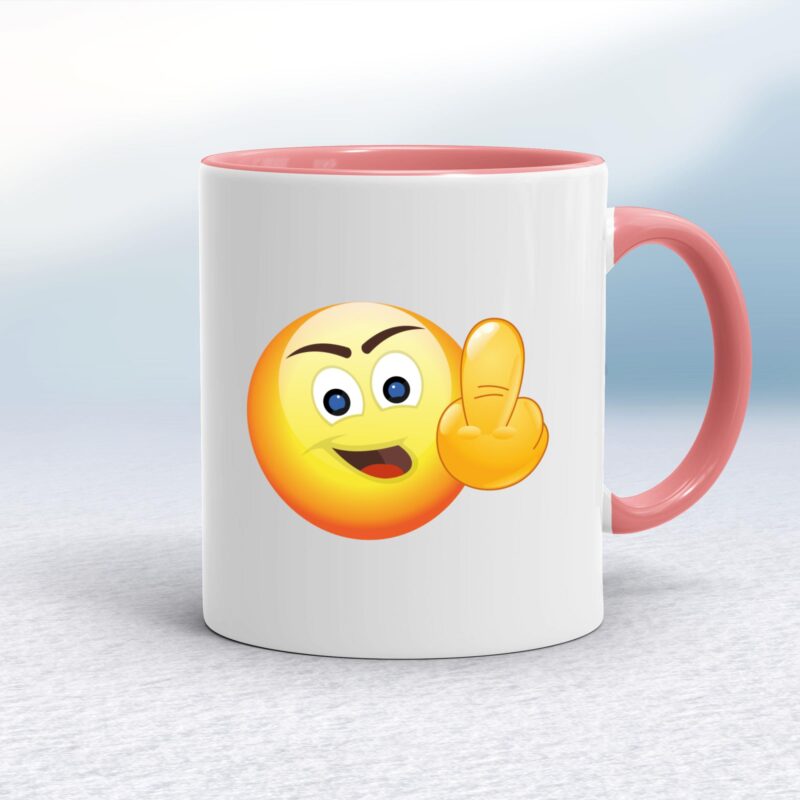 Up Yours Emoji - Rude Mugs - Slightly Disturbed - Image 5 of 12