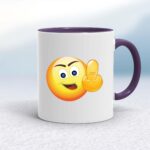 Up Yours Emoji - Rude Mugs - Slightly Disturbed - Image 8 of 12