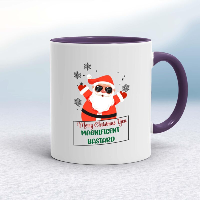 Merry Xmas You Magnificent Bastard - Rude Mugs - Slightly Disturbed - Image 8 of 10