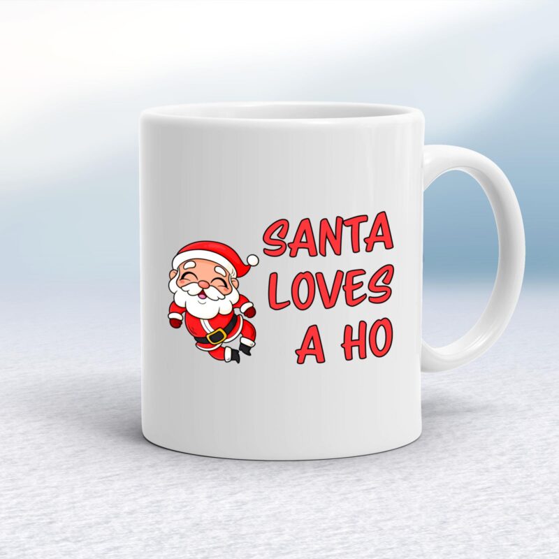 Santa Loves A Ho - Rude Mugs - Slightly Disturbed - Image 1 of 10 Santa Loves A Ho - Rude Mugs - Slightly Disturbed - Image 1 of 10