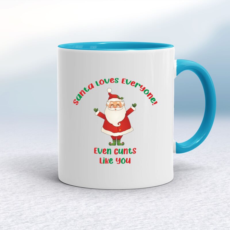 Santa Loves Everyone - Rude Mugs - Slightly Disturbed - Image 4 of 32