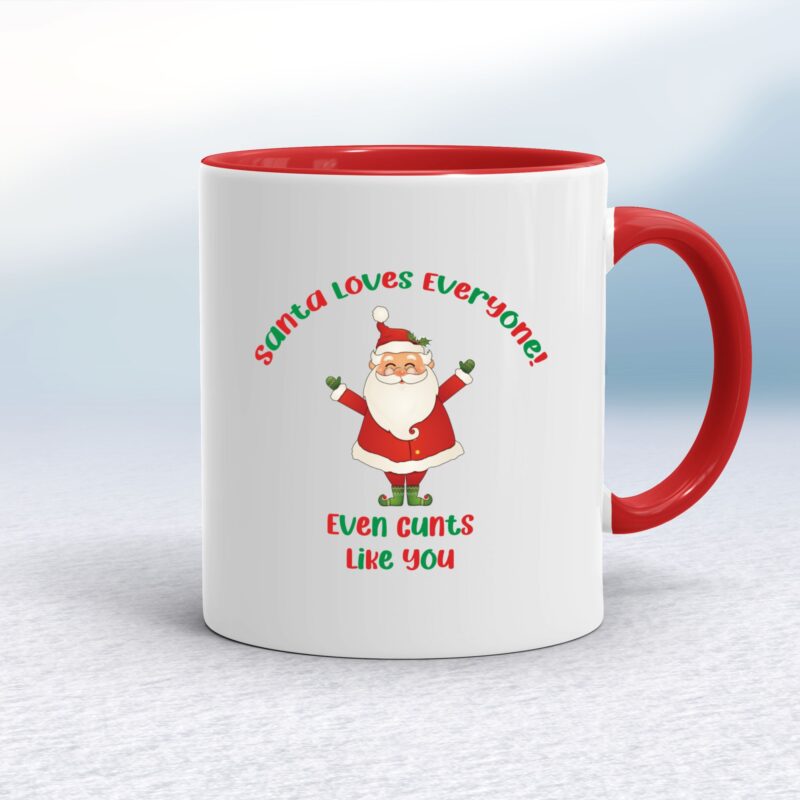 Santa Loves Everyone - Rude Mugs - Slightly Disturbed - Image 5 of 32
