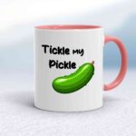 Tickle My Pickle Mug - White/Pink - 6